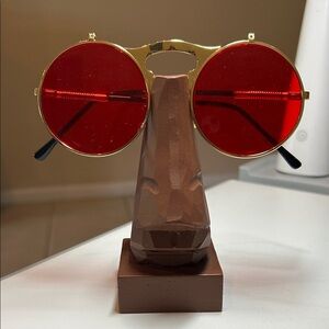 Gold and Red Sunglasses